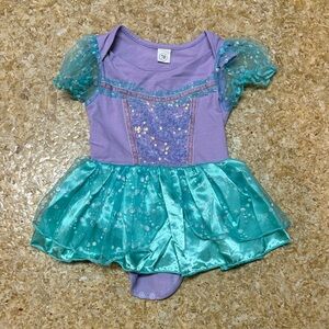 Glittery Teal and Lavender Kids Dance Set